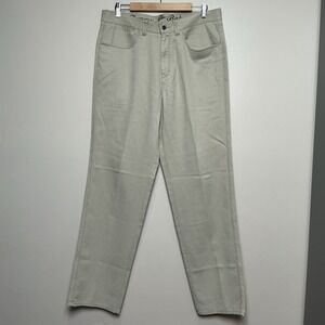 Tommy Bahama Men's Pants Size 34x34 Khaki Tencel Straight Leg 5 Pocket Casual